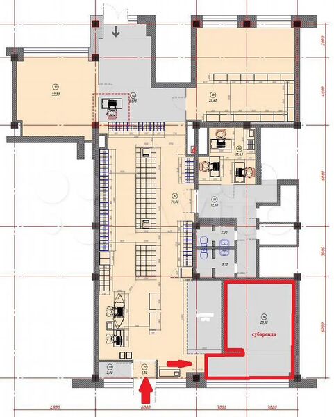 Файл:Никитина 20 (1 этаж помещение 25 м²).jpg