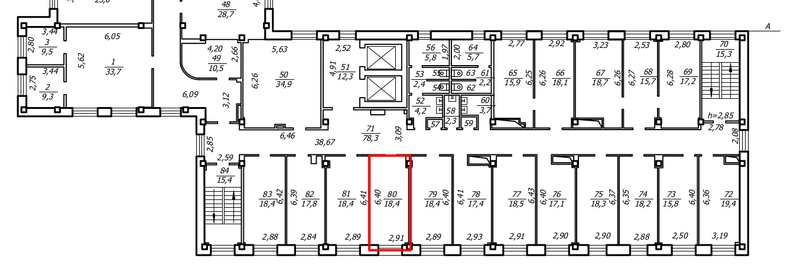 Файл:Карла Маркса проспект 30-1 офис 404 (план).png
