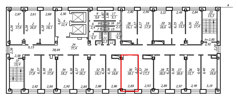 Файл:Карла Маркса проспект 30-1 офис 807 (план).png