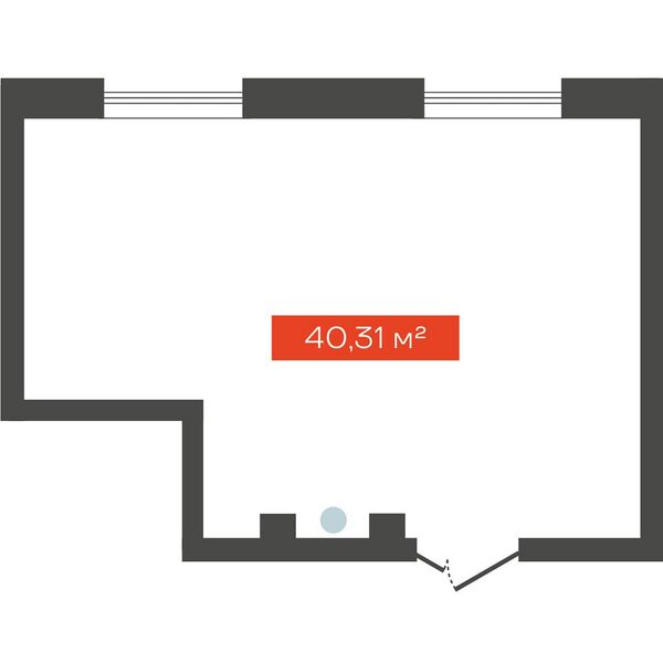 Файл:Freedom башня В 1-комнатные апартаменты 40.31 м².jpg