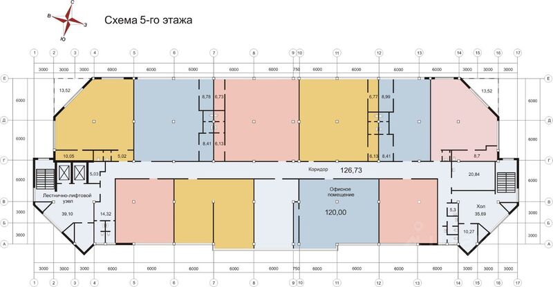 Файл:Семьи Шамшиных 64 (схема 5 этаж).jpg