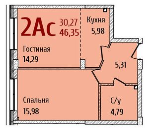 Redfox дом №4 2-комнатная квартира-студия 46,49.jpg