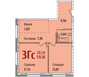 Redfox дом №1 трехкомнатная студия 59,36.jpg