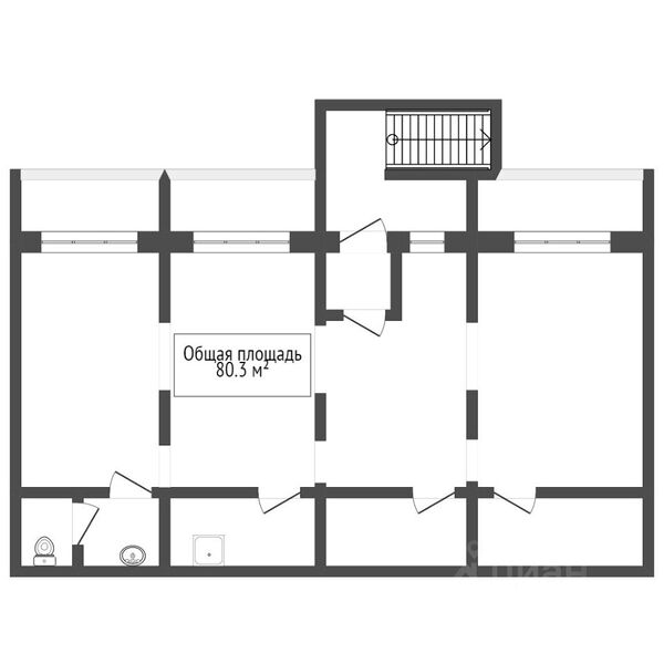 Файл:Виктора Уса 13 помещение 80,3м².jpg