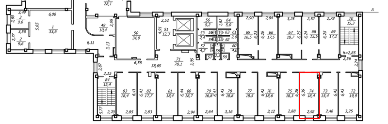 Файл:Карла Маркса проспект 30-1 офис 310 (план).png
