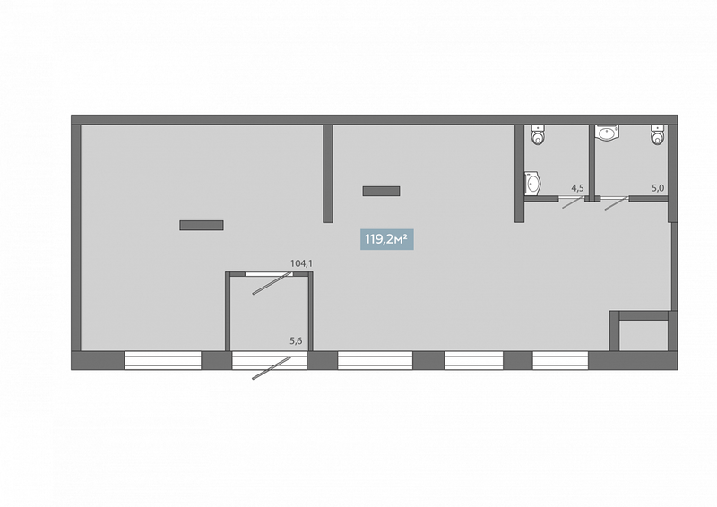 Файл:Королёва 1а (119,2 м²).png